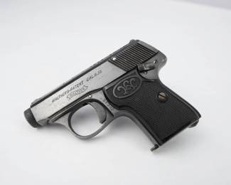 The Walther Model 5 is a vintage pocket pistol that was produced in the early 1900's. This little pistol is a fantastic addition to any historically minded firearms collection. 1-5 round magazine included. This pistol has visible Waffenamt stamps and is in excellent condition, showing normal signs of use and wear. 