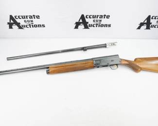 The Light Twelve was basically a lighter version of the standard Auto-5 and came into production after World War. The Auto 5’s ‘long recoil’ system is amazingly efficient and reliable as the sunrise. With field loads, it kicks so little it does not need a pad. This shotgun comes with an additional 29.5 inch barrel. This shotgun is in excellent condition showing normal signs of use and wear.