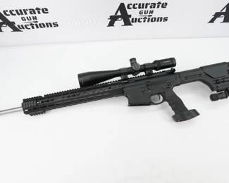 The MK2 MOD 1-M, revamped for 2018, features the PWS long stroke piston system originally designed for the AR-15 platform. What makes a short gun run, makes a long gun accurate- that being said, the MK2 is among the most reliable and accurate in its category. The MK2 line features a free float MLOK handguard with fully forged upper and lower receivers. Lightening cuts and an eliminated forward assist make the MK2 MOD 1-M line a lightweight yet solid feeling firearm. Accuracy, smooth operation and reliability make the MK2 MOD 1-M line a necessity for those looking to expand their long-stroke piston system firearm collections. This MK2 Rifle is chambered in 6.5 Creedmoor and is outfitted with a Vortex Viper 6-24x50 scope. The rifle is sold without a magazine.