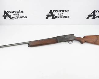 The Remington model 11 shotgun was produced from 1911 to 1948 and was one of the first auto-loading shotguns ever produced in the United States. Though made by Remington, this gun was originally designed by John M. Browning. It is a 12-gauge shotgun, the gauge of a gun is measured by the number of bore-sized lead balls it takes to weigh one pound. This 11-A is chambered in 12 GA and features a 26” barrel. The shotgun is in very good condition, showing average signs of use and wear. 
