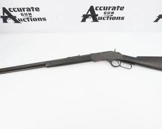 The Model 1873 was one of the most successful Winchester rifles of its day, with Winchester marketing it as "The Gun That Won the West". Still an icon in the modern day, it was manufactured between 1873 and 1923. It was originally chambered for the .44-40 cartridge, which was the first centrefire cartridge and which became immensely popular..The 1873 was later produced chambered for .38-40 and .32-20, both of which would become popular handgun cartridges of the day, allowing users to carry just one type of ammunition. The Model 1873 was produced in three variations. This rifle has a dark bore and is in shootable condition.