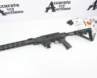 The Ruger PC-9 Pistol Caliber Carbine is a blowback centerfire semi-automatic pistol-caliber carbine manufactured by Sturm, Ruger & Co., designed as a companion to certain Ruger P series semi-automatic pistols. This carbine is in excellent condition and is sold with one magazine. 