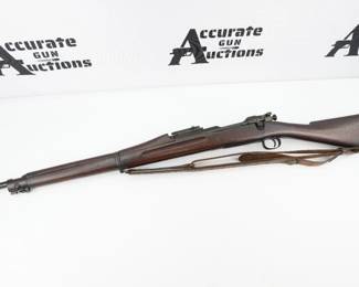 \The M1903 Springfield, officially the United States Rifle, Caliber .30-06, Model 1903, is an American five-round magazine-fed, bolt-action service repeating rifle, used primarily during the first half of the 20th century. Dating back to 1930, this 1903 is unique in that it has two armorer stamps meaning it was reissued. The rifle is in very good condition, showing signs of use and wear. It appears functional.