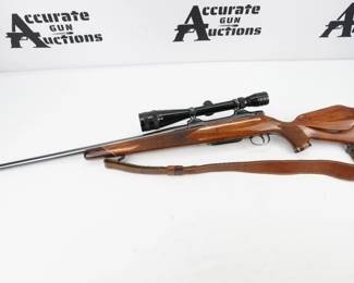 J.P. Sauer's model 80 was marketed in the US through Colt, resulting in the eponymous Colt Sauer rifles. These are known for their smooth cycling, short bolt travel, and 60° throw angle due to their flapper locking bolt lugs at the rear of the bolt. This rifle is chambered in 7mm rem mag and is in excellent condition