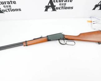 The Rossi Rio Bravo is based on the company's popular line of R92 lever-action firearms. The Rio Bravo brings the traditional rifle experience to the rimfire category. The Rio Bravo is well-suited for small-game hunting, adventurous target shooting, around-the-farm pest control, and can be used for youth training. Comes with box, This Rifle is in excellent condition showing normal signs of use and wear.