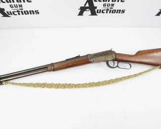 Winchester 94 is THE classic whitetail deer rifle, especially here in the East, but useful throughout various regions of the country. The Winchester Model 1894 rifle (also known as the Winchester 94 or Model 94) is a lever-action repeating rifle that became one of the most famous and popular hunting rifles of all time. It was designed by John Browning in 1894 and originally chambered to fire two metallic black powder cartridges, the .32-40 Winchester and .38-55 Winchester. Chambered in 30 30 WIN, This rifle is in excellent condition showing normal signs of use and wear..