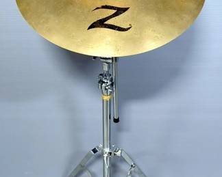 Zildjian Custom Ride Crash Cymbal, 20", On Pearl Stand