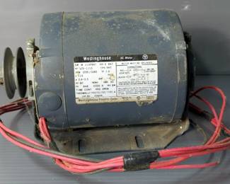 Westinghouse AC Motor, 1/3-1/10 HP, 115V, 7.4-3.5A, 60Hz