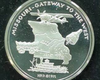 1971 Missouri Sesquicentennial Coin, .999 Silver, SN# 6809