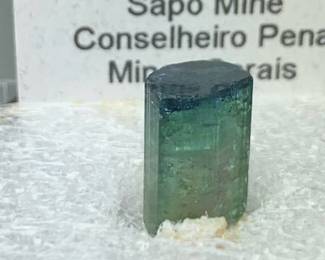 Elbaite (Blue Cap) - Sapo Mine Conselheiro Peña Minas Gerais, Brazil