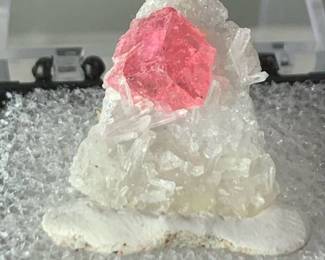 Rhodochrosite on Quartz - Sweet Home Mine Alma, Colorado