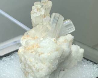 Aquamarine on Quartz - Mogok, Burma