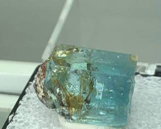 Aquamarine With Goethite - Erongo Mountains, Namibia