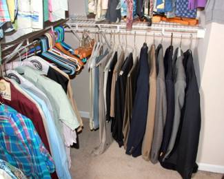 Men’s Clothing, Like New Sizes Medium to XXL Designer Brands