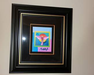 Peter Max Print “Angel with Sun on Blends”