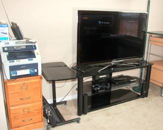 Brother All in One MFC9120cm Printer, Samsung 55" TV, TV Stand