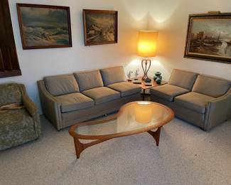 Adrian Pearsall kidney shaped coffee table. 