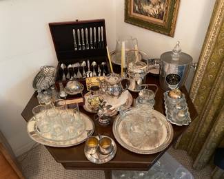 Collection of silver plate 