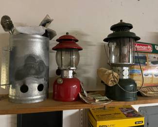 vintage kerosene lanterns. 