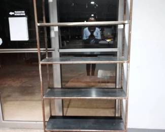 All Metal Shelving Unit Bookcase