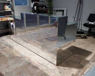 Mirrored Front Lobby Desk