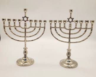 Aluminum Hanukkah Menorah