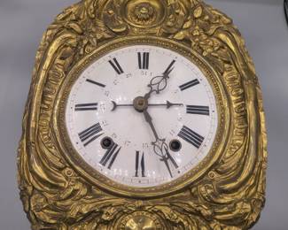 LaRosace ~ antique comtoise clock w/pendulum from Spain 