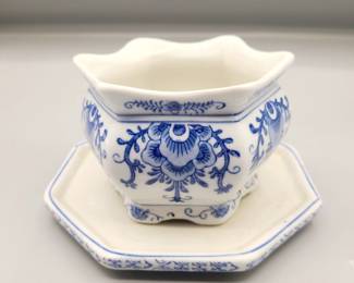 Blue & white transfer printed pottery
