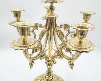 Heavy brass candelabra 
*we had two/one SOLD
