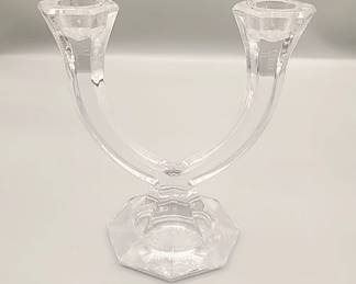 Leaf crystal two candle holder sticks
*we have two