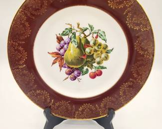 Antique English transfer-ware dinner plates 