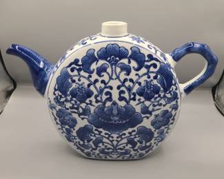 Blue and White Chinese Porcelain Teapot