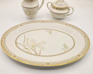 Royal Doulton Fine China 
"White Nile"
• platter
• coffee & creamer