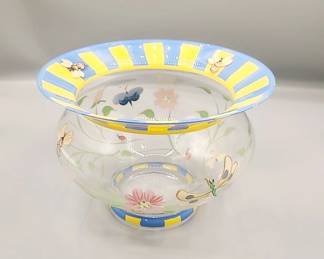 Lenox hand painted glass bowl