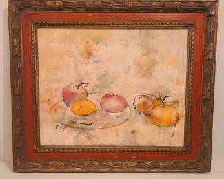 Vintage fruit painting