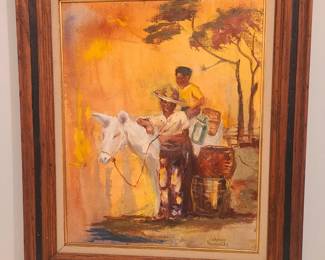 "Sundays With Peepaw" painting