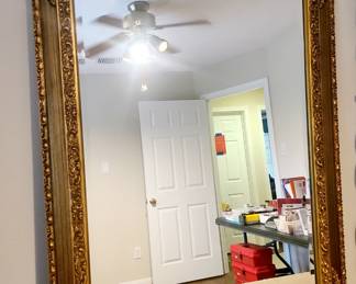 LARGE ornate gold mirror