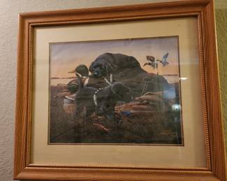 Limited Edition Lab and Ducks Hunting Picture 