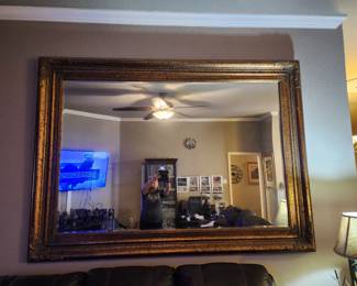 Oversized Gold Gilded Mirror  - 
7' L x 5'2"H 
