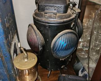 Vintage Railroad Signal Lamp
