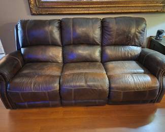 Matching Chocolate Brown Couch - Both Sides Recline