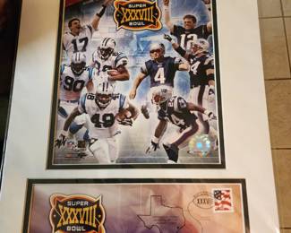 Patriots Football Superbowl Poster