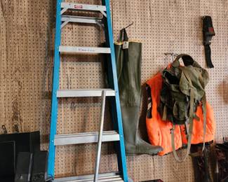 Fiberglass Ladder - Waders - Dish Receiver - Crawfish Paddle