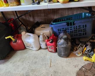 Gas Cans - Oils - Tie Down Straps