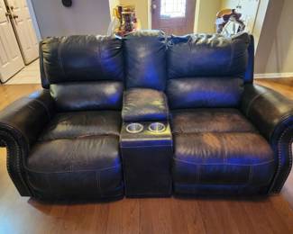 Chocolate Brown Couch - Both Sides Recline