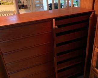 Westnofa mid-century modern teak 14 drawer Armoire