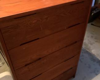 Westnofa mid-century modern teak plinth base highboy