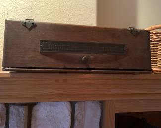 Antique desk organizer