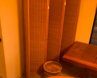 wicker room dividing screens
