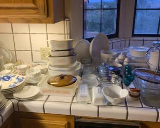 pots, pans, silverware, dishes, cookware